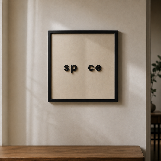"sp ce" – Üç Boyutlu Tablo | Framelle Base