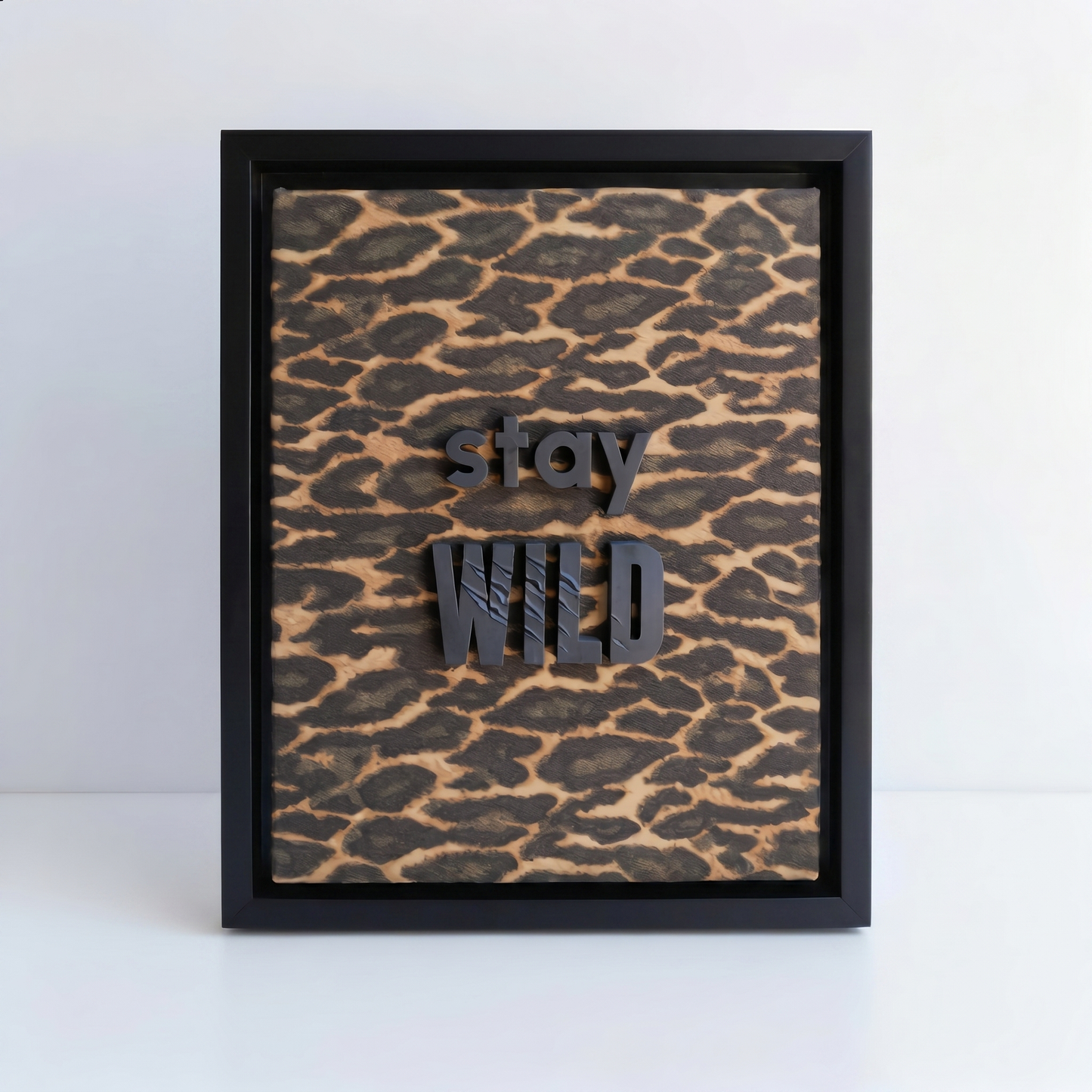 "Stay Wild" – 3 Boyutlu Duvar Tablosu | Framelle Edition