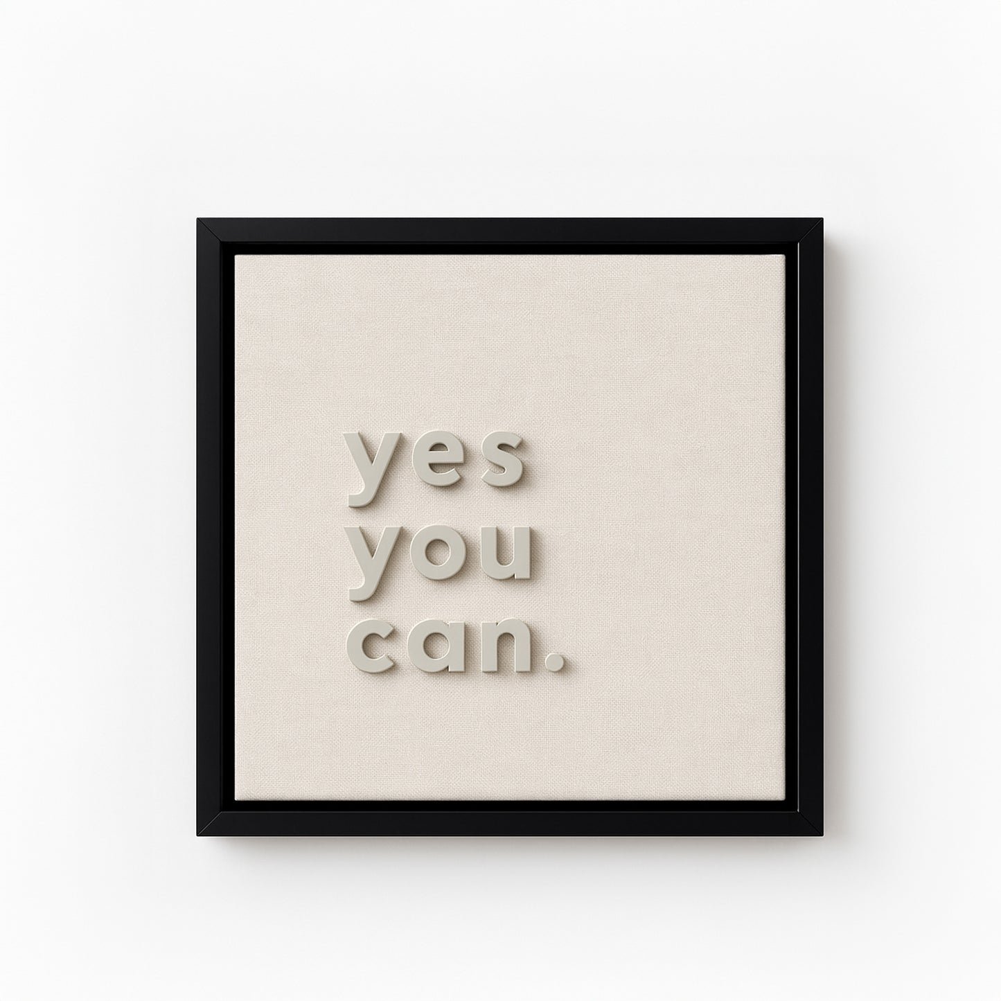 Yes You Can 3D Wall Art - Framelle 3D Tablo