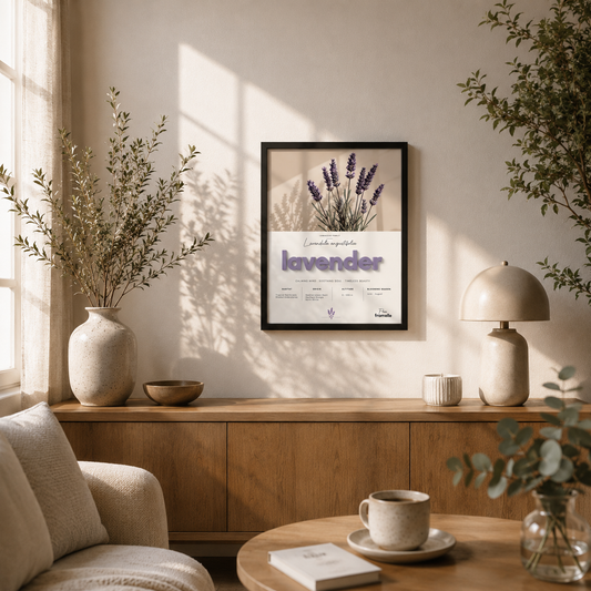 Lavander | 3D Botanik Tablo | Framelle Flora
