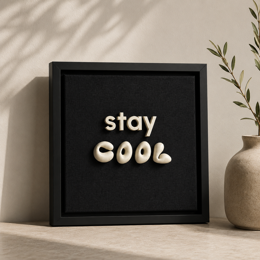 "Stay Cool" –  3 Boyutlu Duvar Tablosu | Framelle Edition