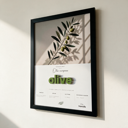 Olive | 3D Botanik Tablo | Framelle Flora