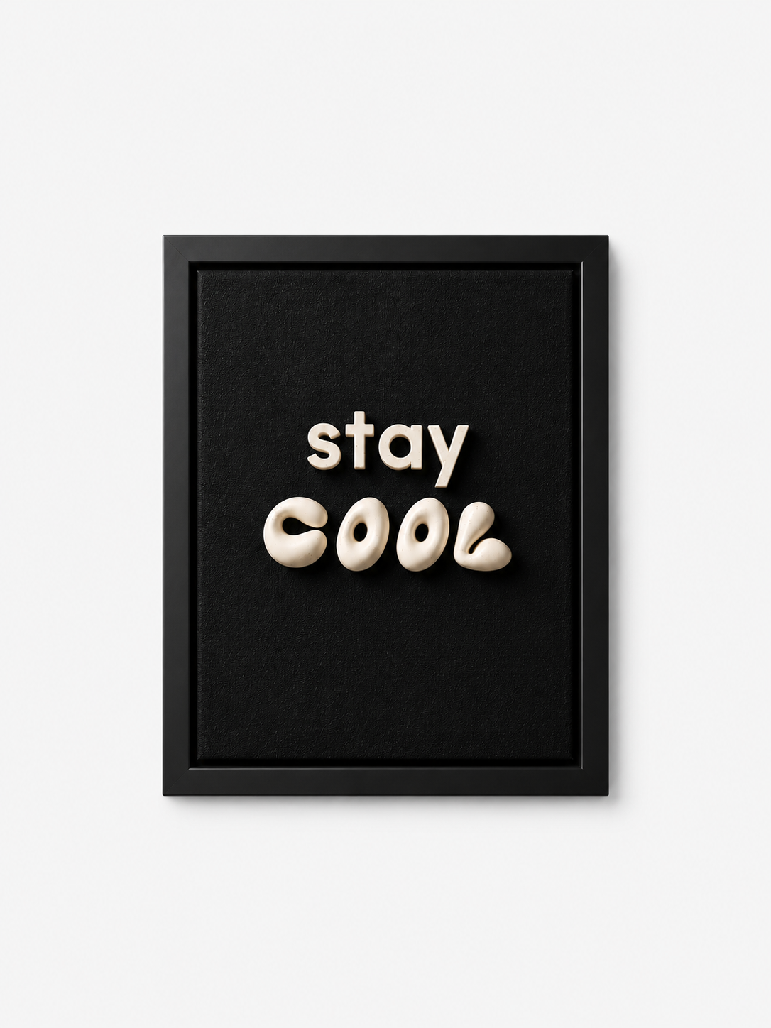 "Stay Cool" –  3 Boyutlu Duvar Tablosu | Framelle Edition