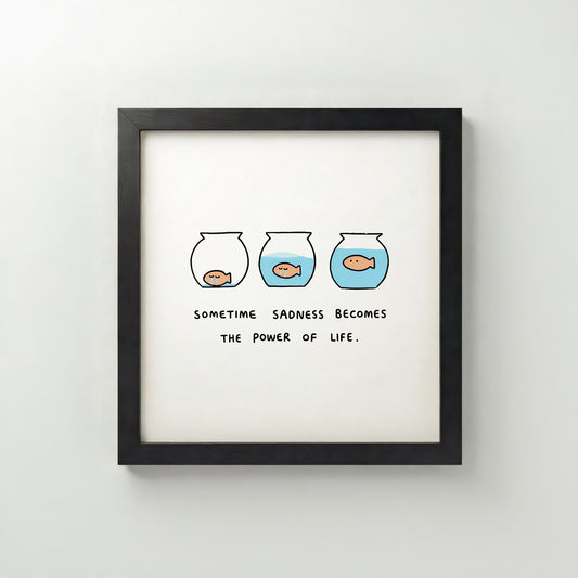 “sometime sadness becomes the power of life.” – Poster Tablo | Framelle