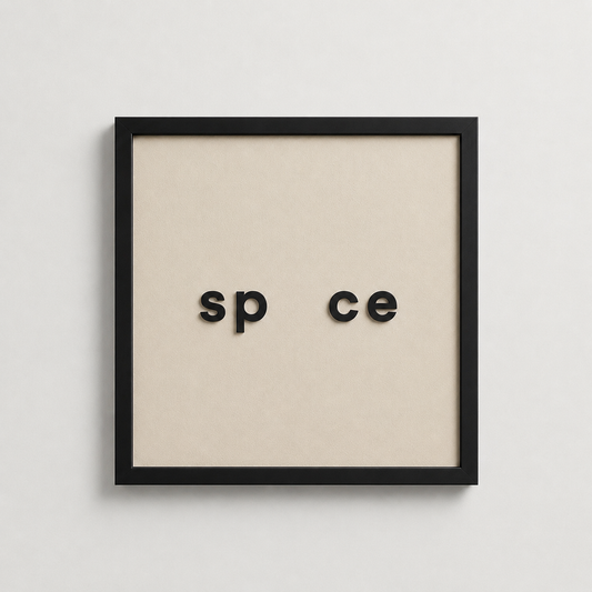 "sp ce" – Üç Boyutlu Tablo | Framelle Base