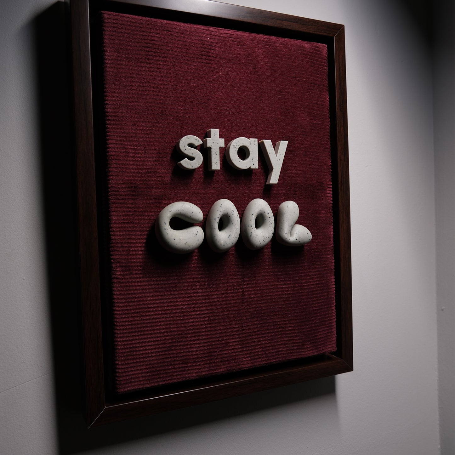 Stay Cool – 3D Typography Wall Art