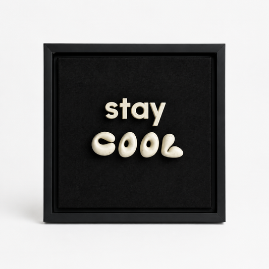 "Stay Cool" –  3 Boyutlu Duvar Tablosu | Framelle Edition