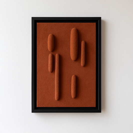 Toprak – Modern ve Minimalist Duvar Dekoru - Framelle Tufting Art