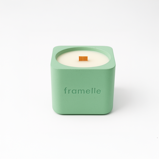 Odun Kokulu Mum 300gr (40 Saat) - Framelle Signature Serisi