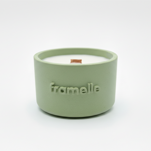 Odun Kokulu Mum 750gr (100 Saat) - Framelle XL Serisi