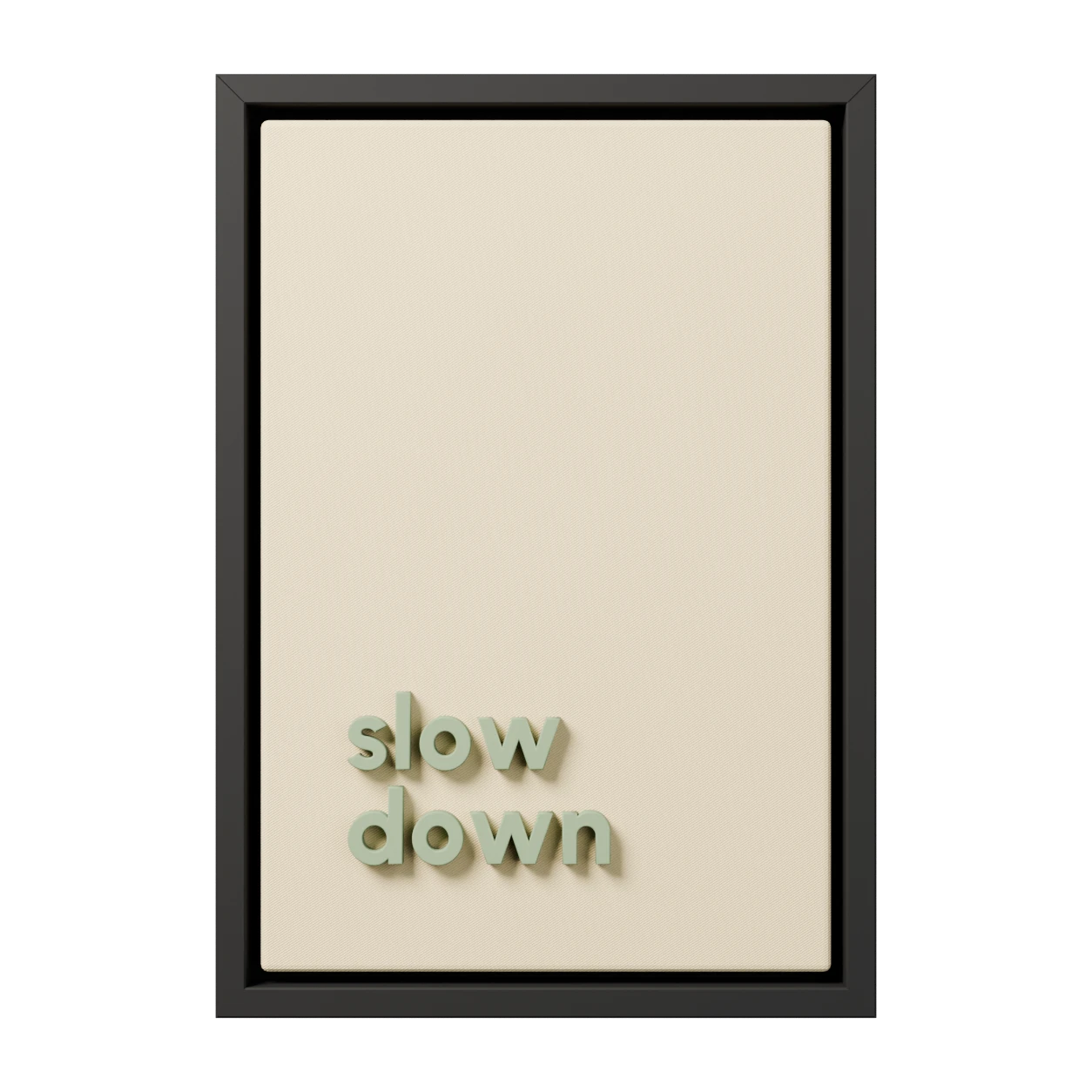 "slow down" 3 Boyutlu Tablo | Framelle Edition