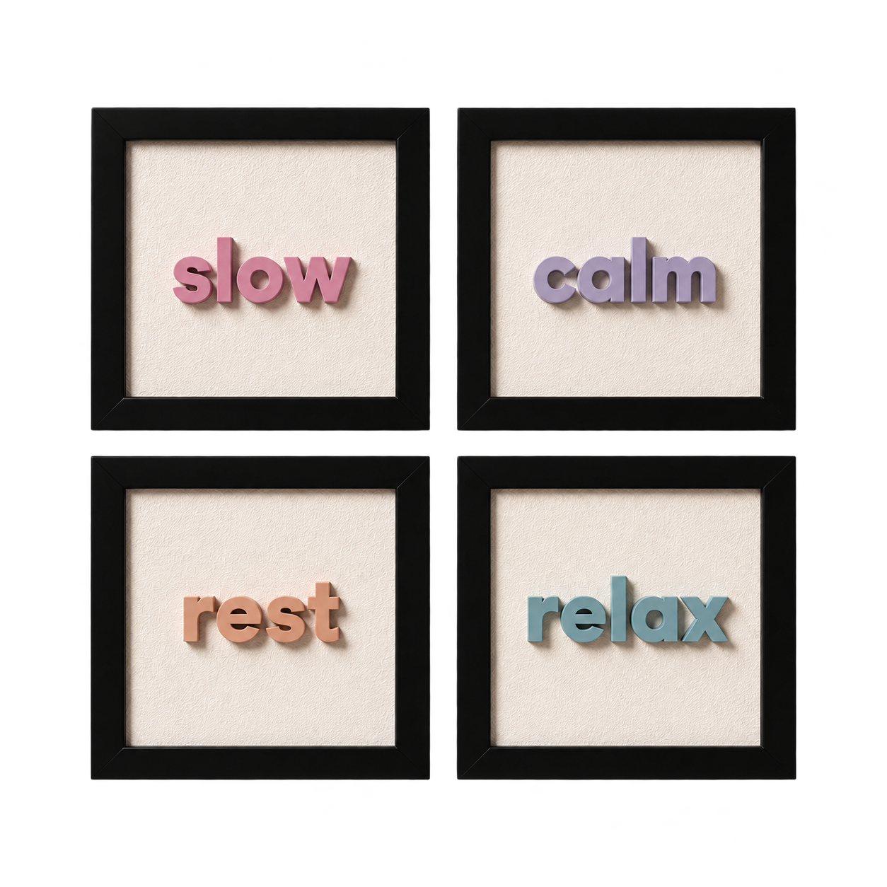 Slow Living 4’lü Tablo Seti